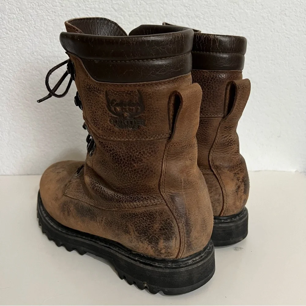 Cabela's Brown Leather Work Boots Thinsulate Goretex & Goodyear Outsoles 9.5 D